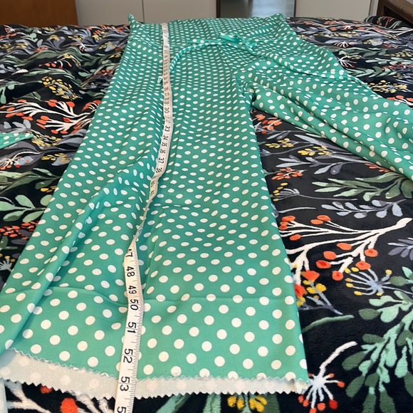 Vintage handmade polka dot polyester jumpsuit with matching shirt - Picture 8 of 16